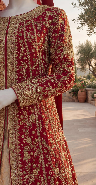 Makeen | Maxi | Stitched | Red & Faun