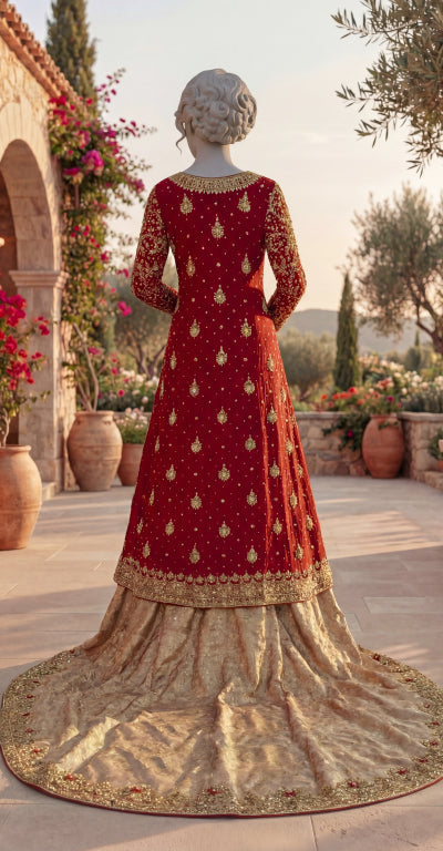 Makeen | Maxi | Stitched | Red & Faun
