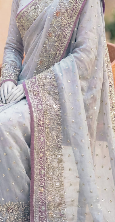 Zeba | Saree | Sky Blue