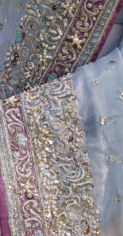 Zeba | Saree | Sky Blue