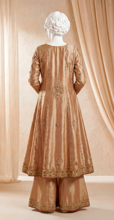 Aroob | Maxi | Stitched | Rust & Maroon