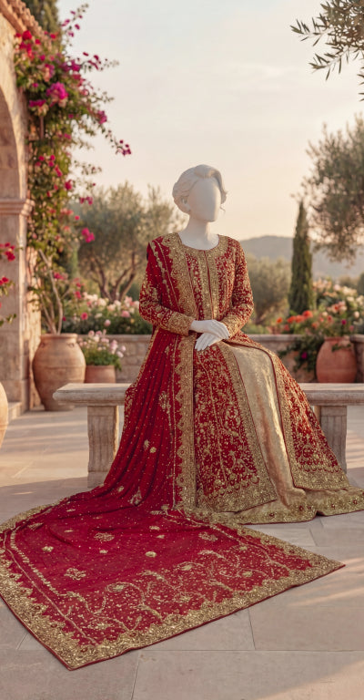 Makeen | Maxi | Stitched | Red & Faun