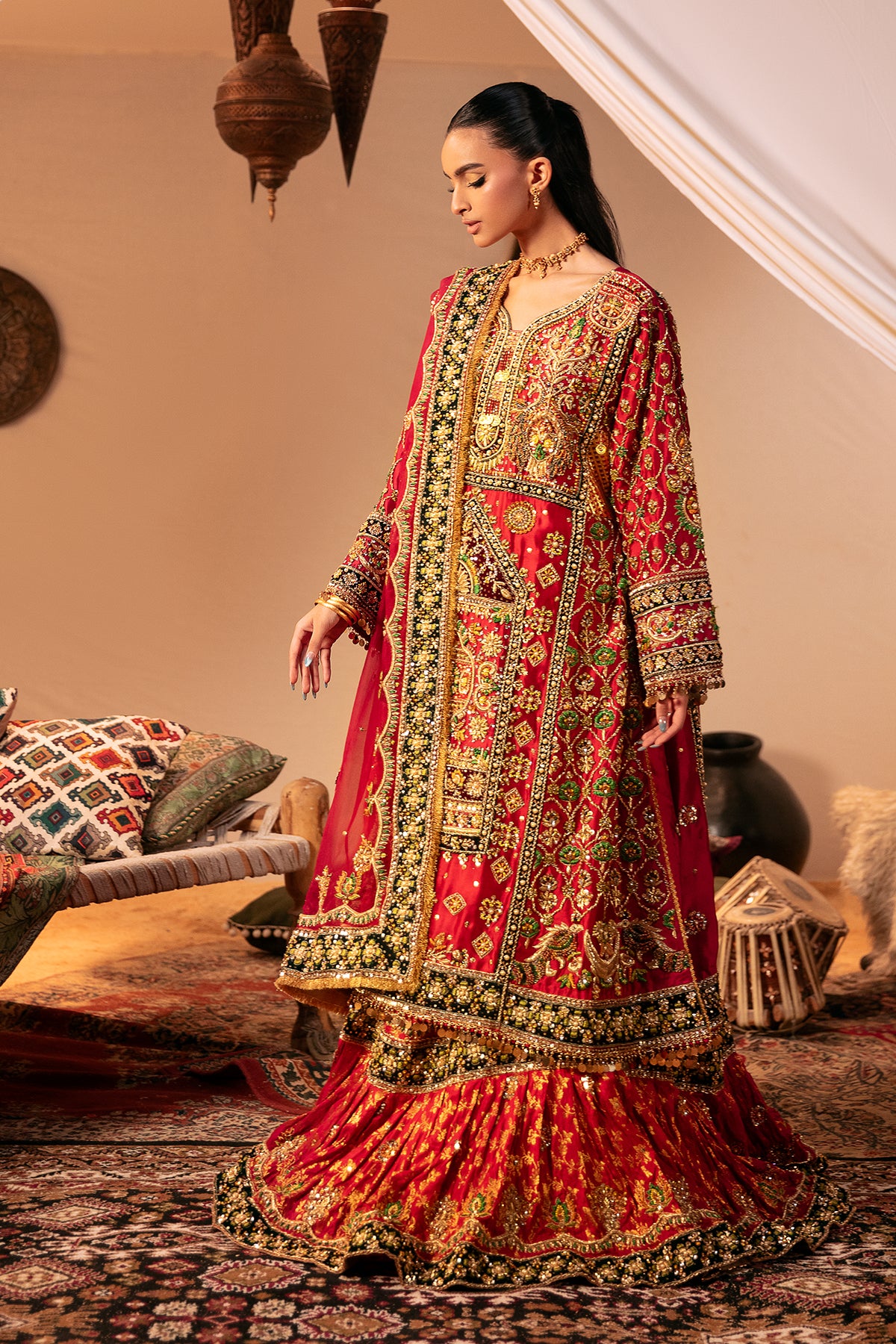 balochi design dress White afghan clothes