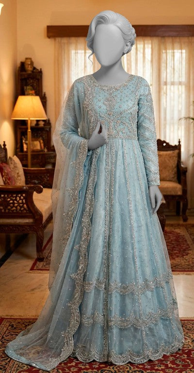 Shanaya | Maxi | Stitched | Sky Blue