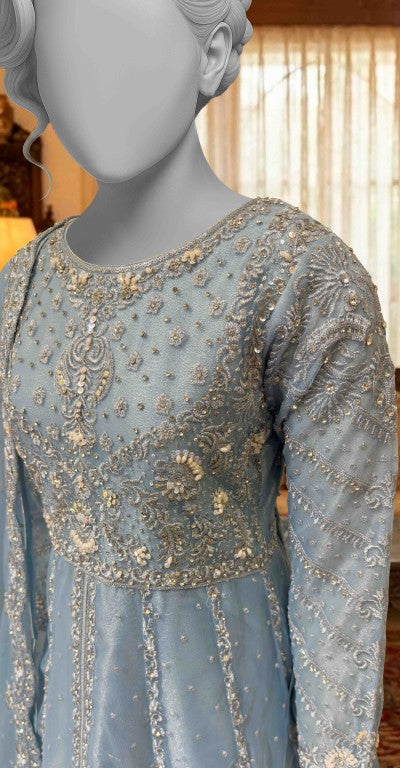 Shanaya | Maxi | Stitched | Sky Blue