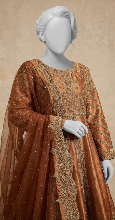 Shanaya | Maxi | Stitched | Rust